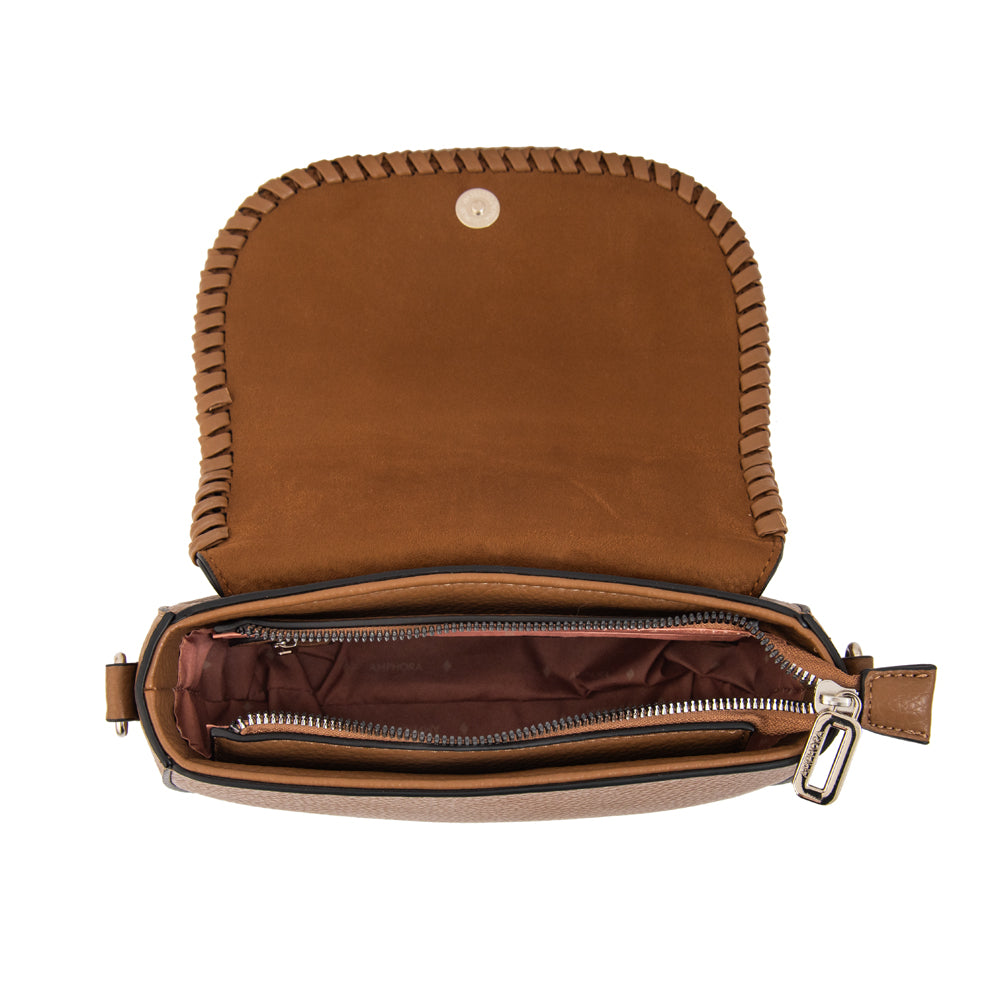Crossbody Sarina Gamuzado Café
