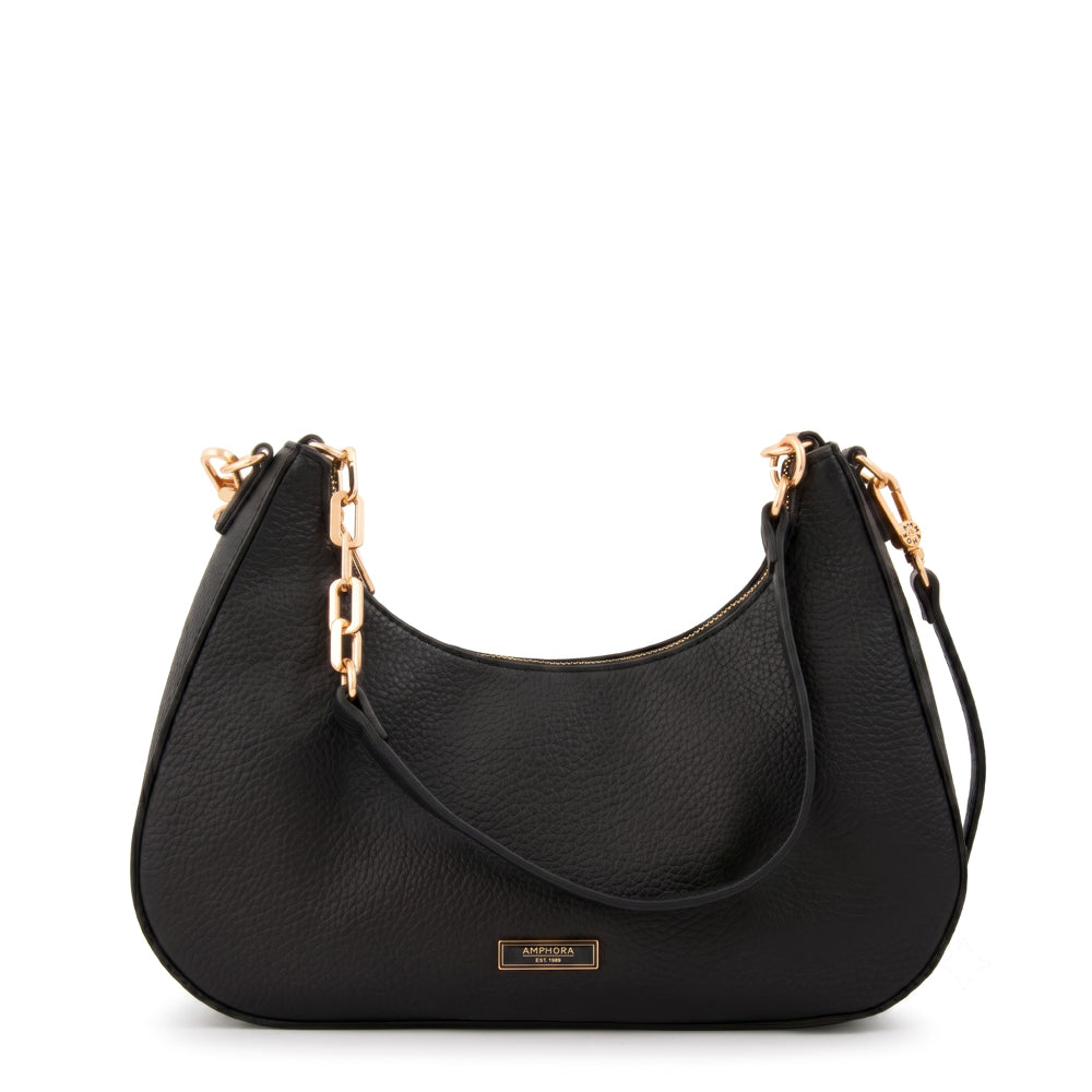 Cartera Oval Angela Negro