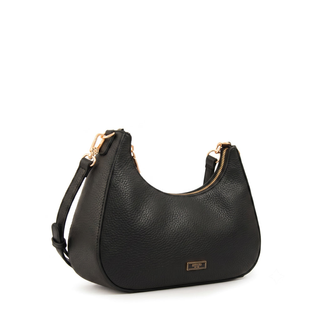 Cartera Oval Angela Negro