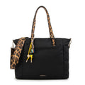 Cartera Dos Asas Portalaptop Lily Nylon Negro