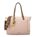 Cartera Dos Asas Portalaptop Lily Nylon Beige