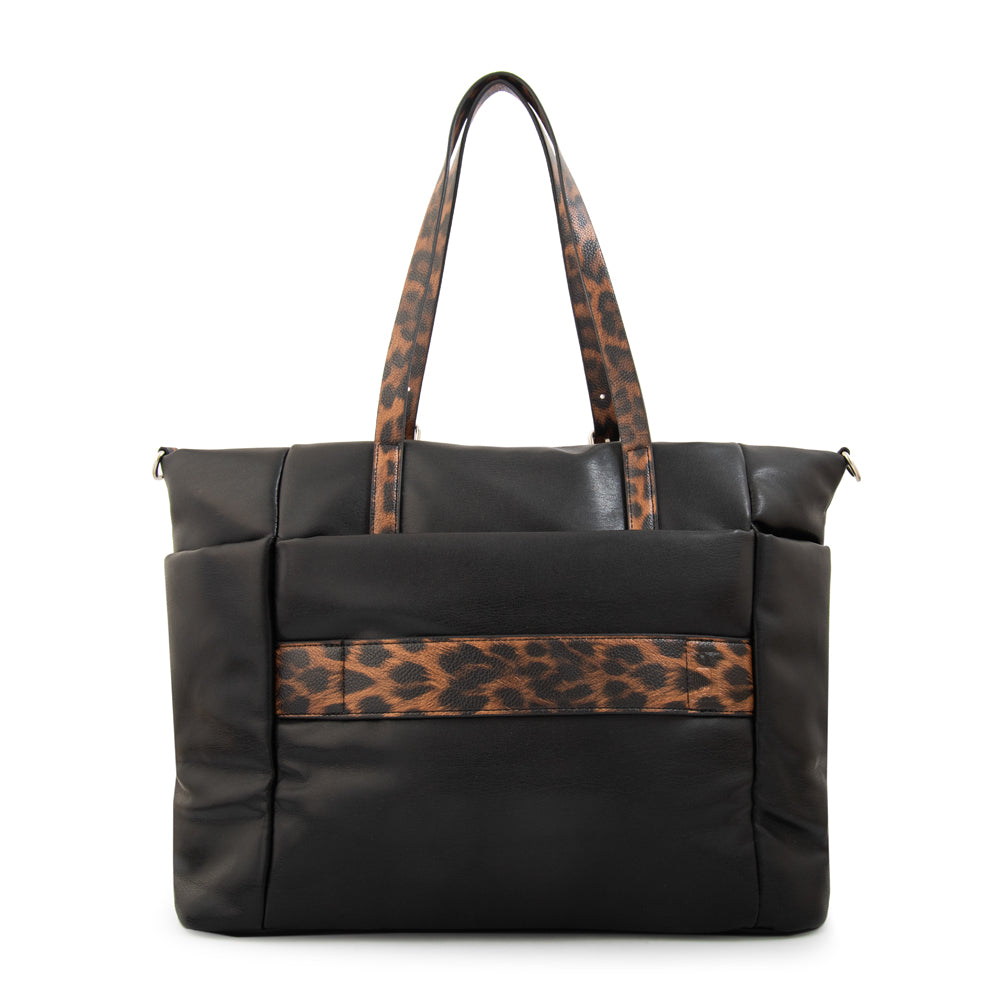Cartera Dos Asas Portalaptop Lily Negro