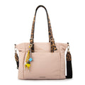Cartera Dos Asas Lily Nylon Beige
