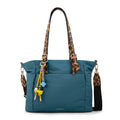 Cartera Dos Asas Lily Nylon Petroleo