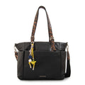 Cartera Dos Asas Lily Liso Negro