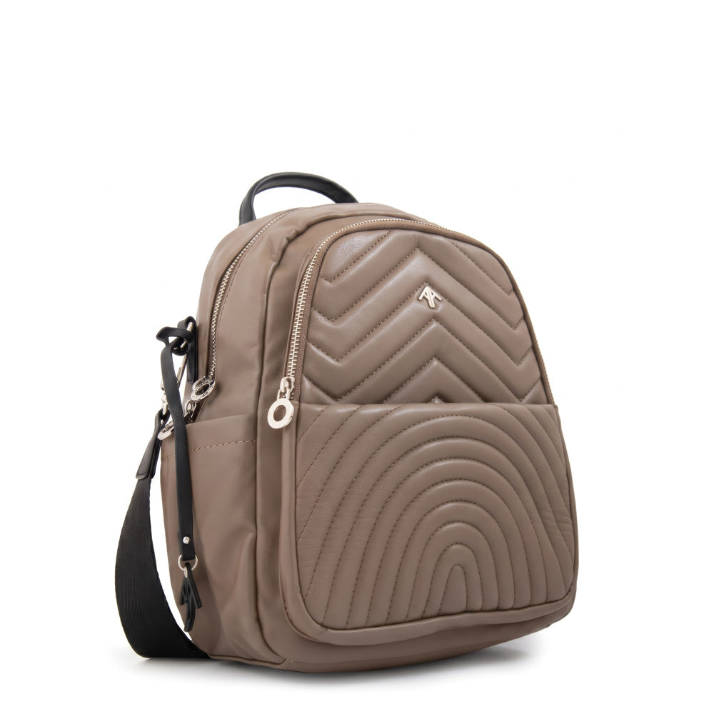 Mochila Georgia Liso Beige Oscuro