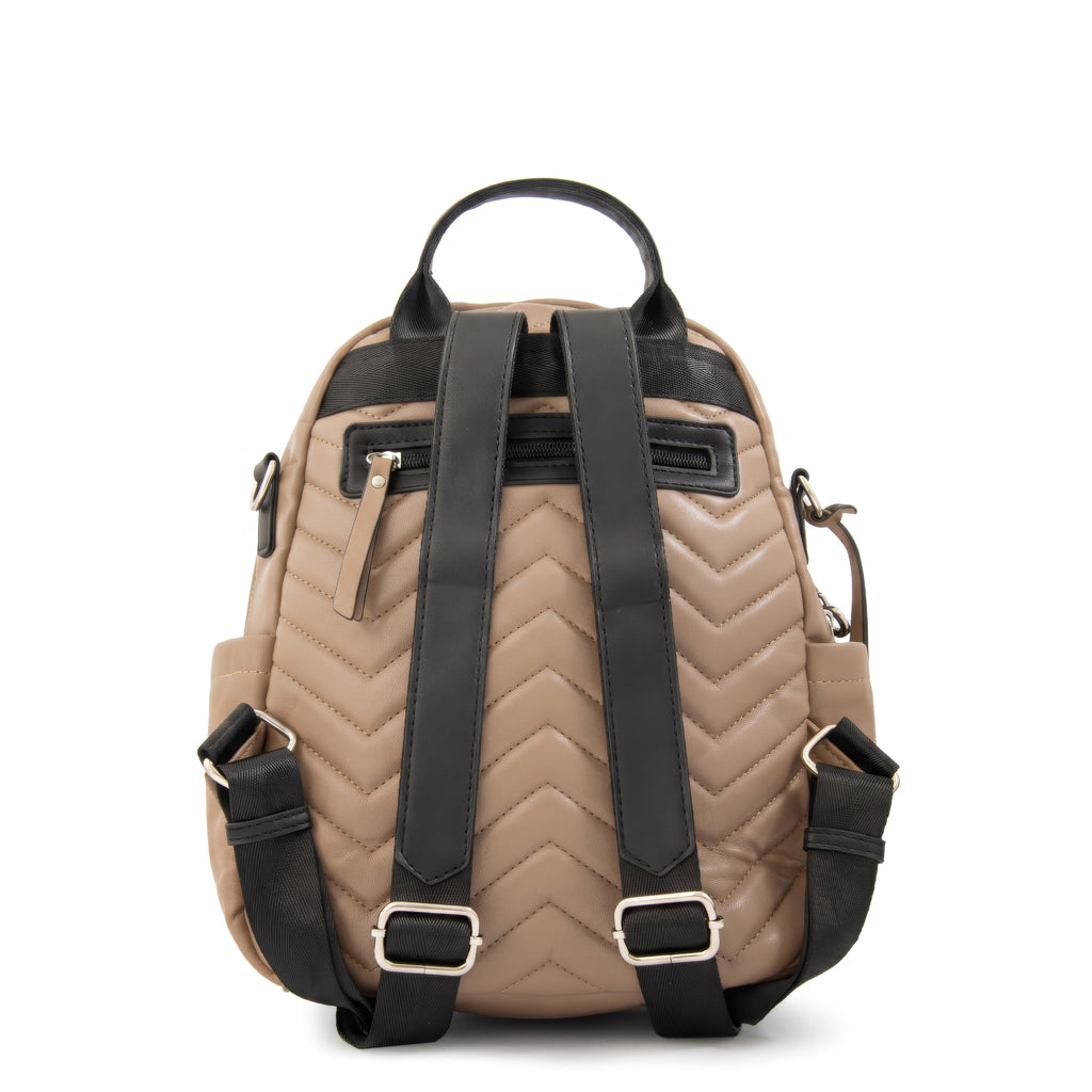 Mochila Georgia Liso Beige Oscuro