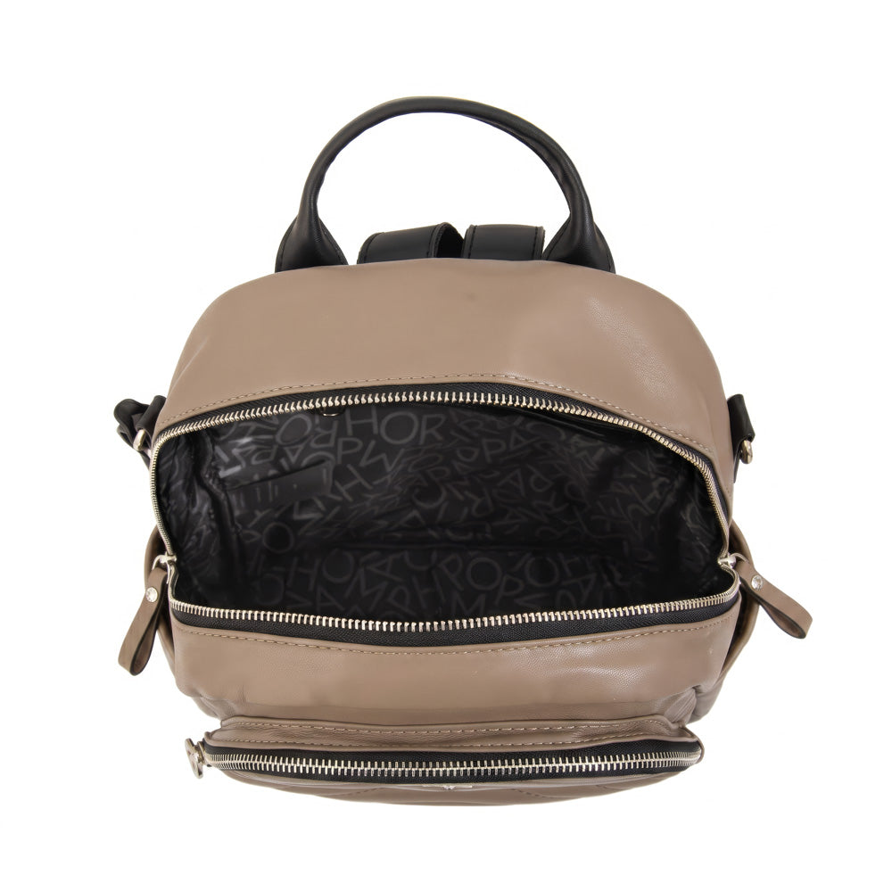 Mochila Georgia Liso Beige Oscuro