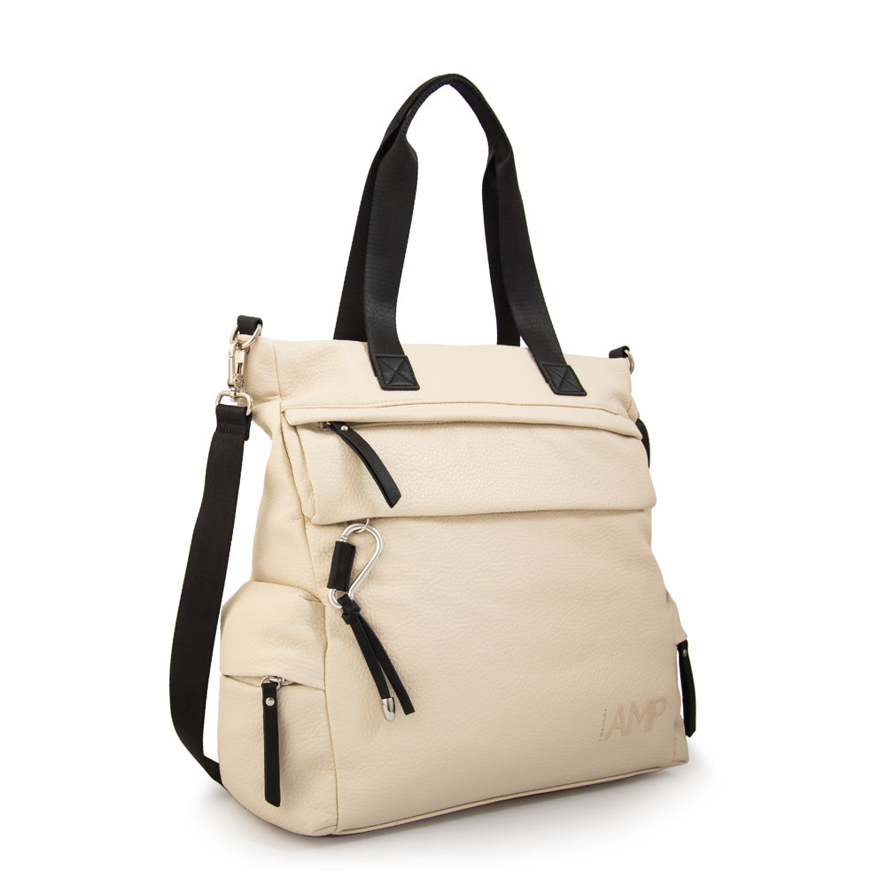 Cartera Dos Asas Portalaptop Oblina Blanco Crudo