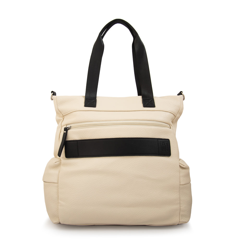 Cartera Dos Asas Portalaptop Oblina Blanco Crudo