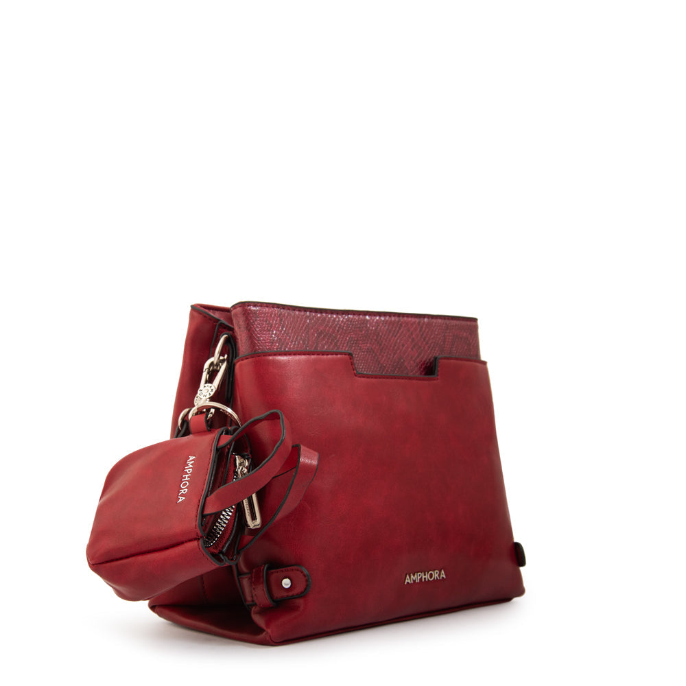 Crossbody Malgaria Rojo Oscuro
