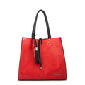 Cartera Dos Asas Allure Rojo Oscuro