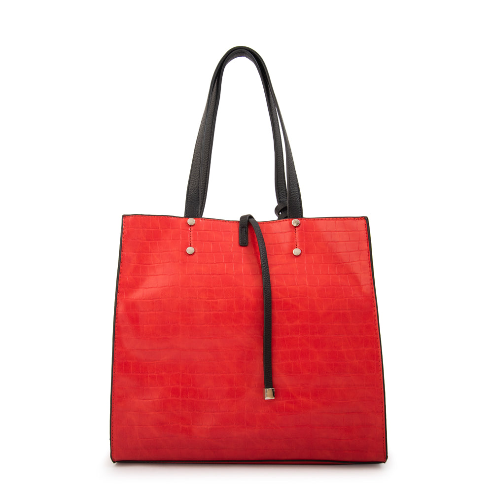 Cartera Dos Asas Allure Rojo Oscuro