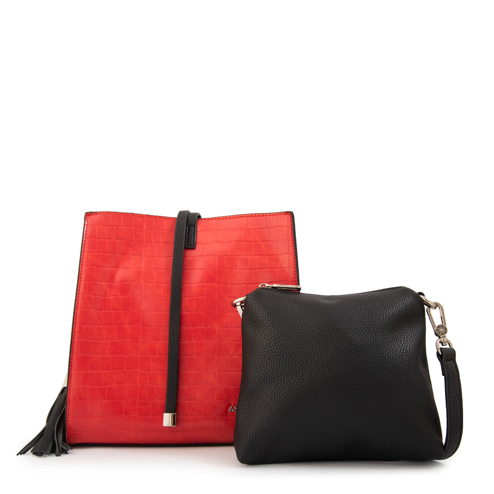 Crossbody Allure Rojo Oscuro