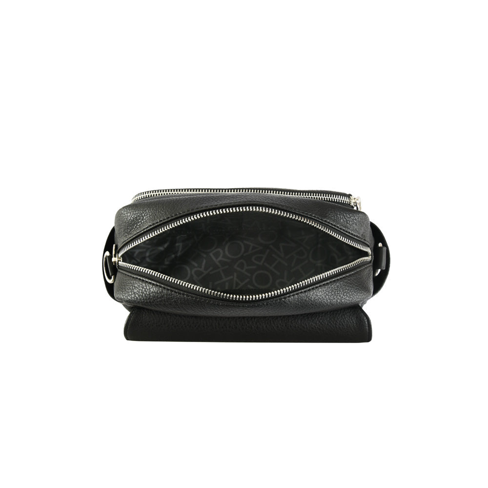 Crossbody Royer Negro Granulado