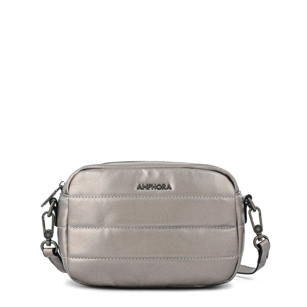 Crossbody Maricel Plateado Oscuro