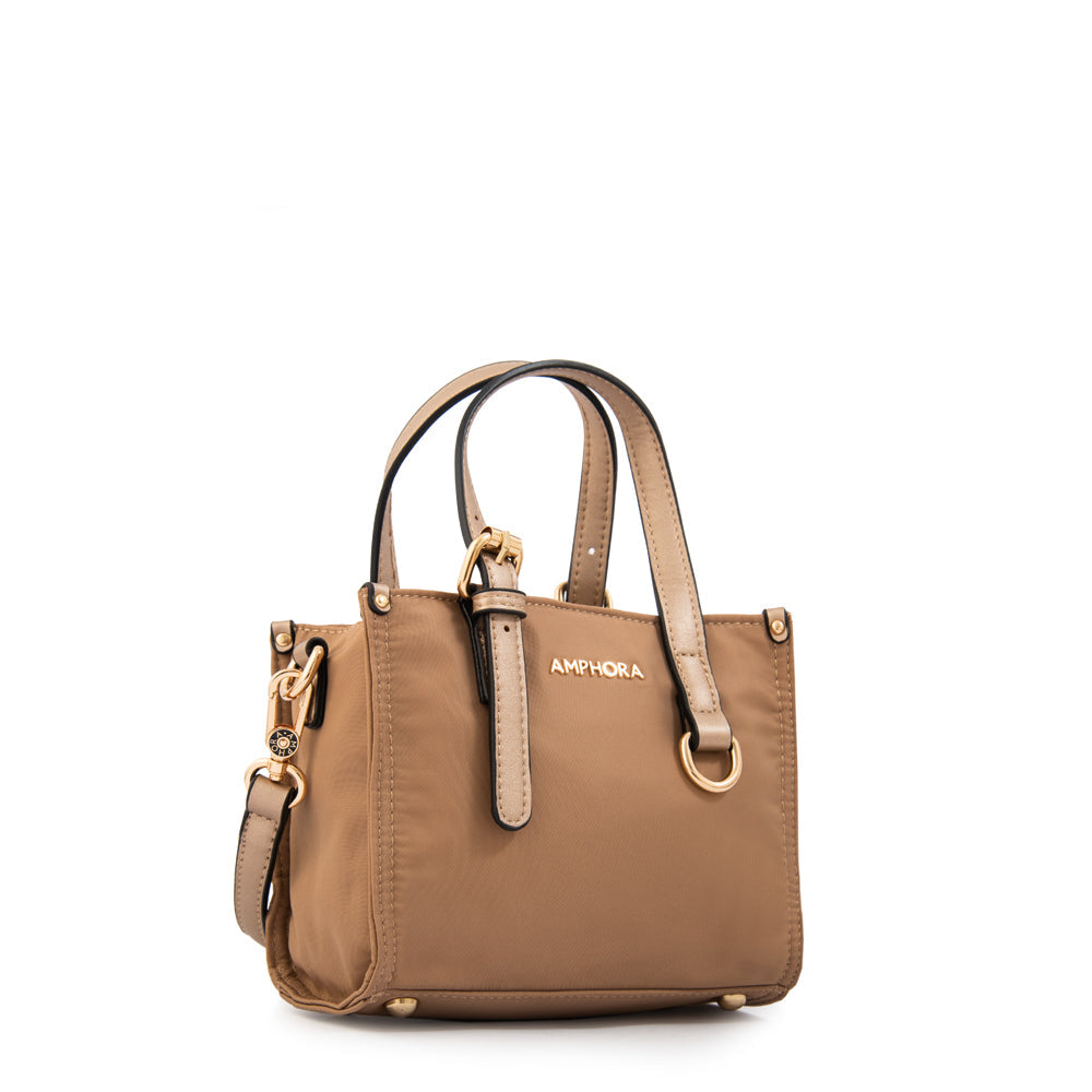 Crossbody Pequeña Fiorela Beige Oscuro