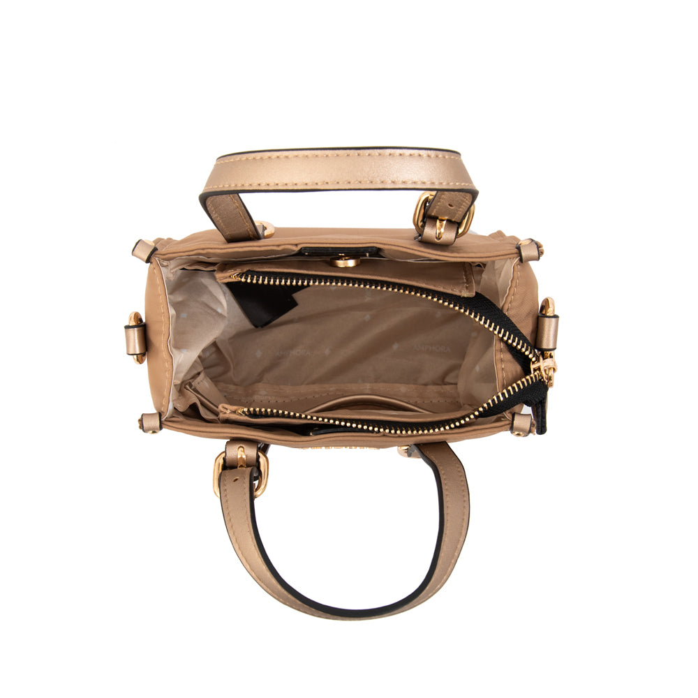Crossbody Pequeña Fiorela Beige Oscuro