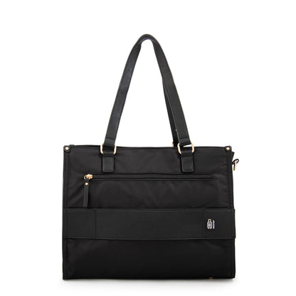 Cartera Dos Asas Porta Laptop 14" Fiorela Negro