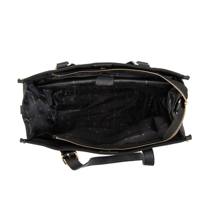 Cartera Dos Asas Porta Laptop 14" Fiorela Negro