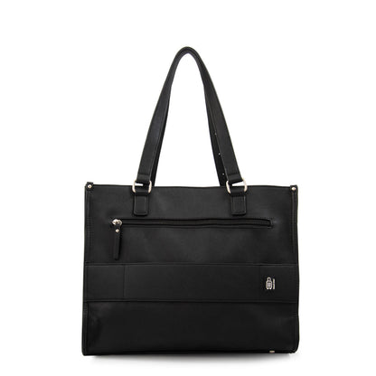 Cartera Dos Asas Porta Laptop Fiorela Negro Especial