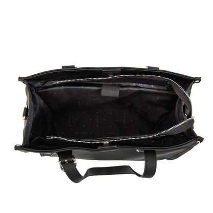 Cartera Dos Asas Porta Laptop Fiorela Negro Especial