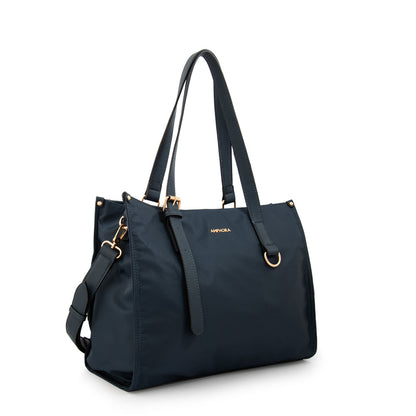 Cartera Dos Asas Porta Laptop 14" Fiorela Azul Oscuro