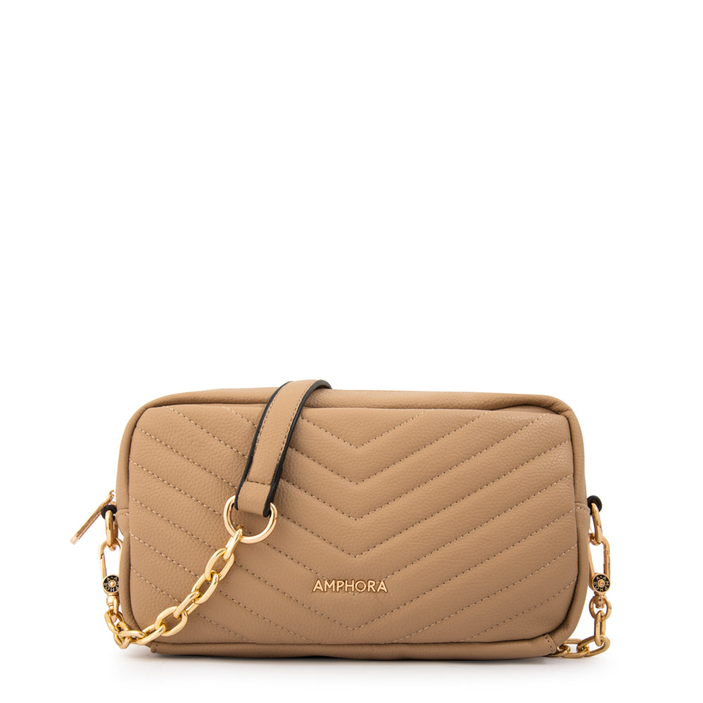 Crossbody Filomena Beige Oscuro