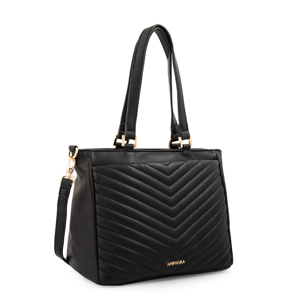 Cartera Dos Asas Filomena Negro