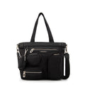 Cartera Dos Asas Evany Nylon Negro