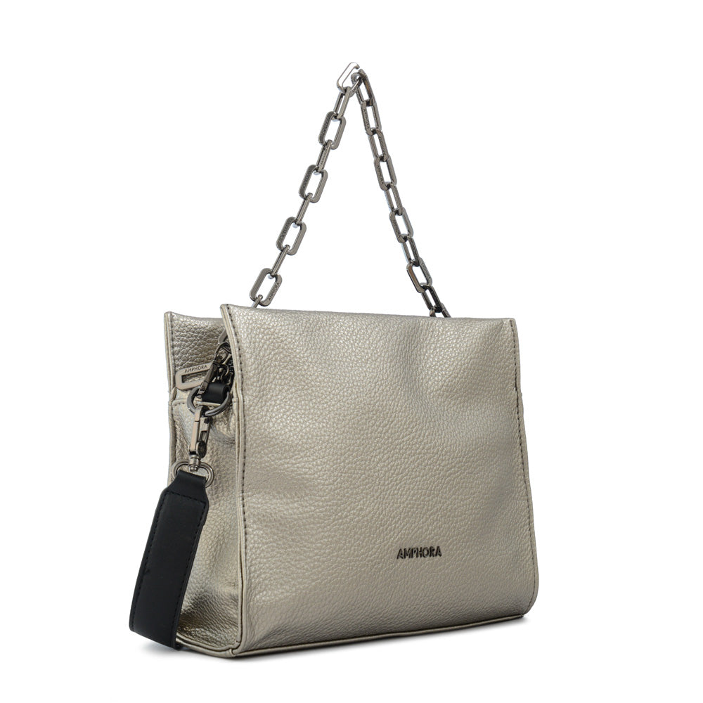 Crossbody Ivana Plateado Oscuro