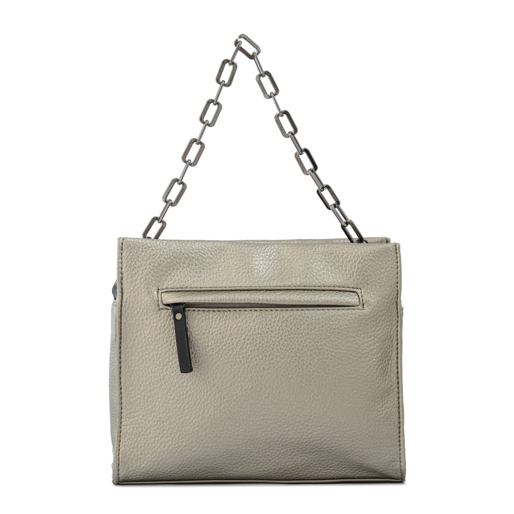 Crossbody Ivana Plateado Oscuro