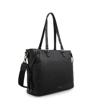 Cartera Dos Asas Porta Laptop 14" Romina Negro