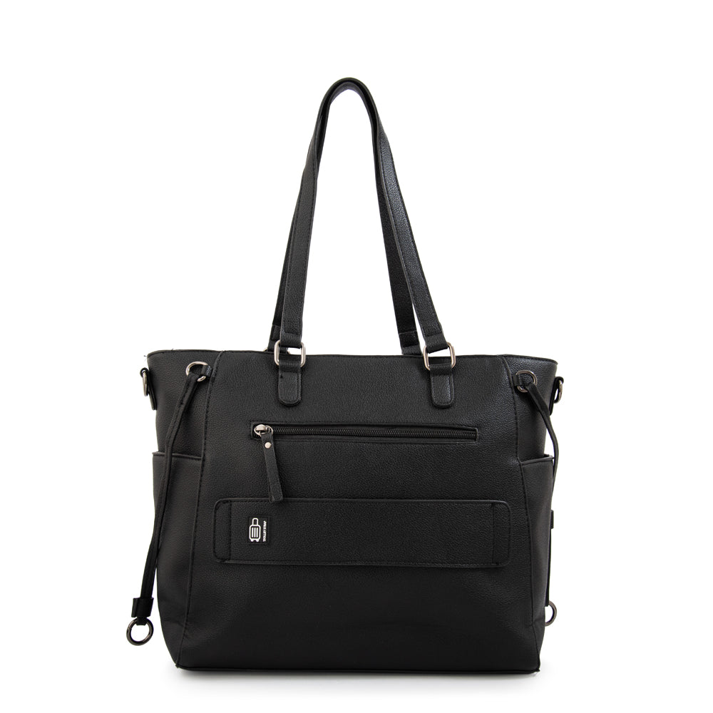 Cartera Dos Asas Porta Laptop 14" Romina Negro