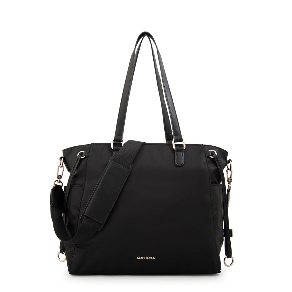 Cartera Dos Asas Porta Laptop Romina Negro Especial