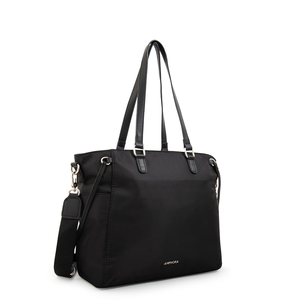 Cartera Dos Asas Porta Laptop Romina Negro Especial