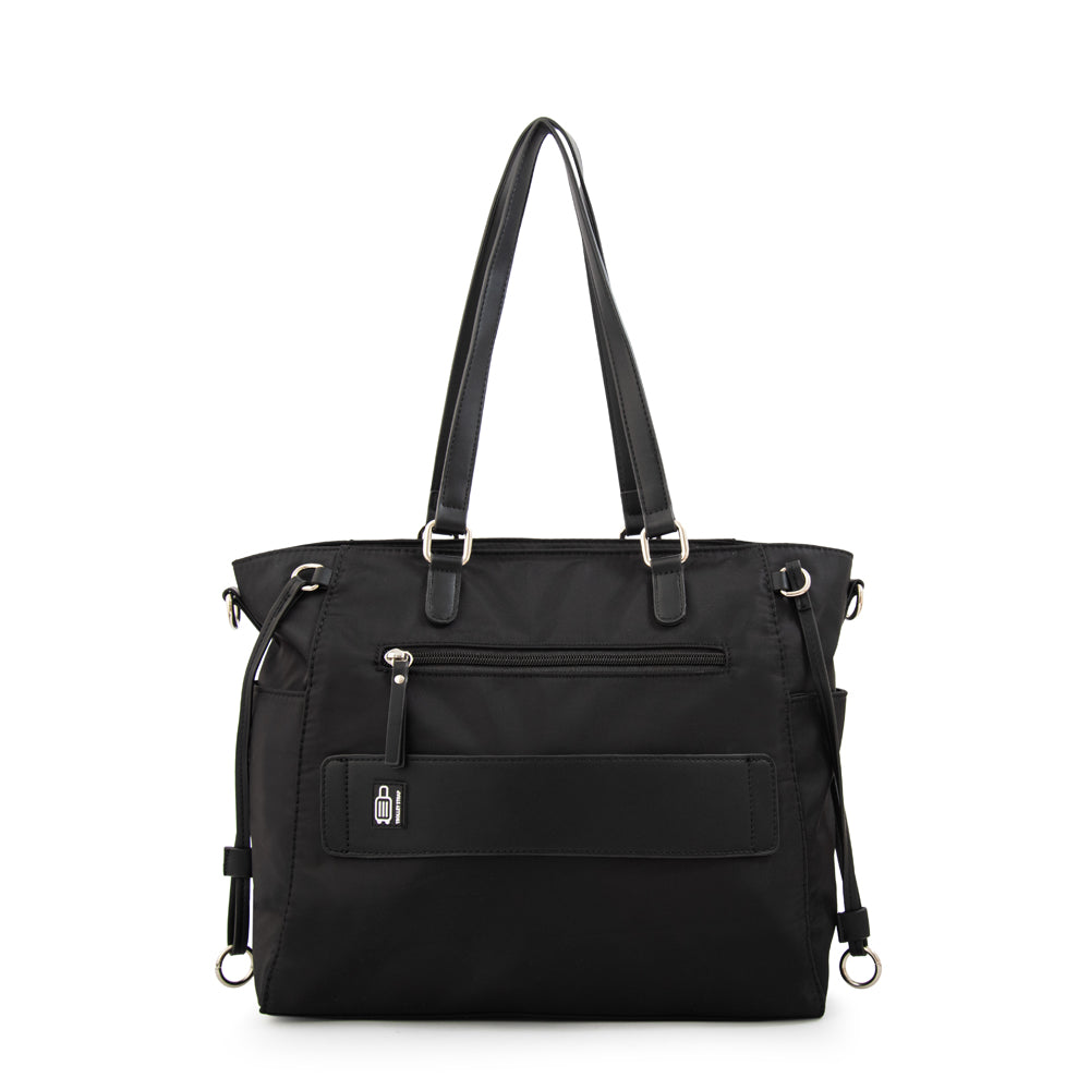 Cartera Dos Asas Porta Laptop Romina Negro Especial