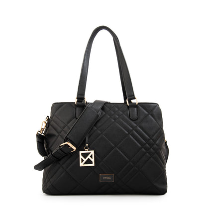 Cartera Dos Asas Porta Laptop 13" Anisa Negro