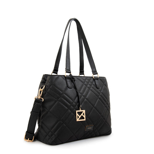 Cartera Dos Asas Porta Laptop 13" Anisa Negro