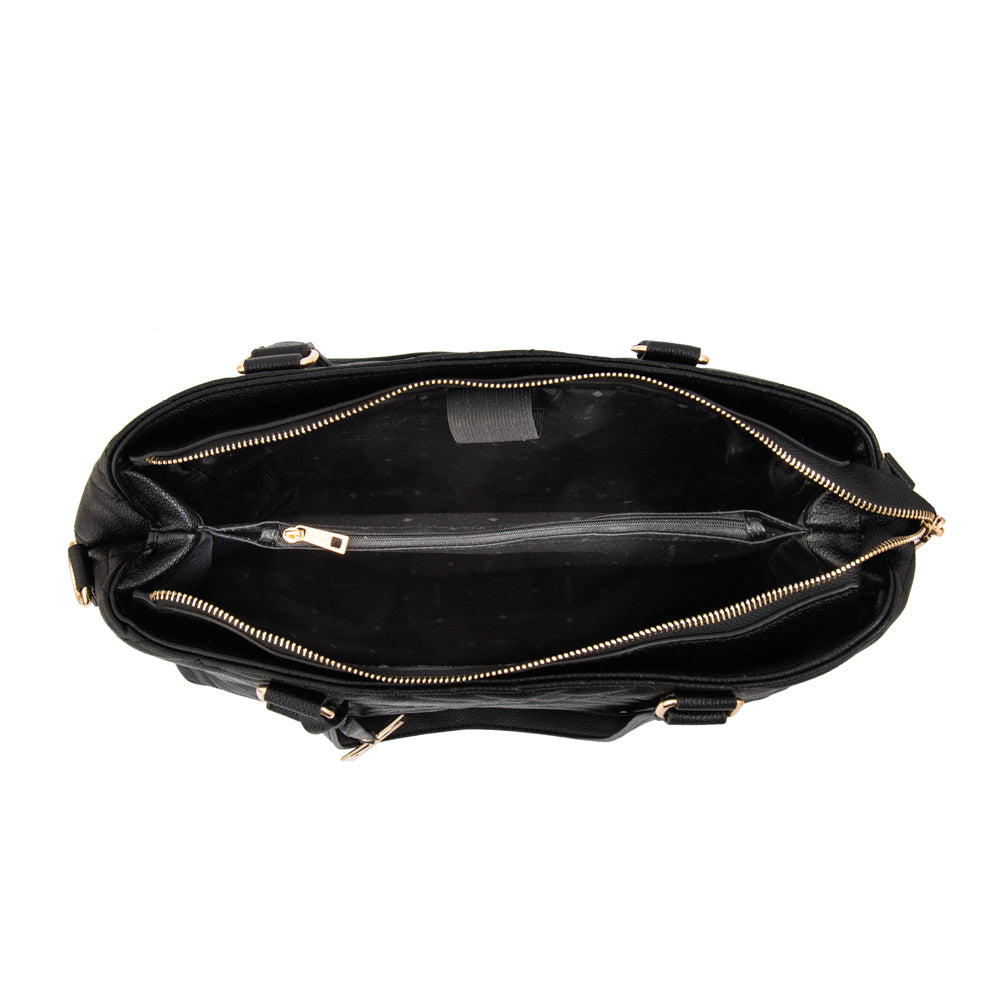 Cartera Dos Asas Porta Laptop 13" Anisa Negro