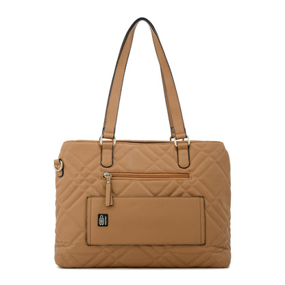 Cartera Dos Asas Porta Laptop Anisa Camel