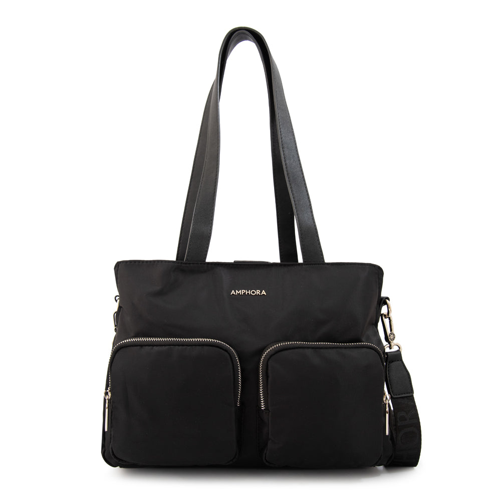 Cartera Dos Asas Teri Negro