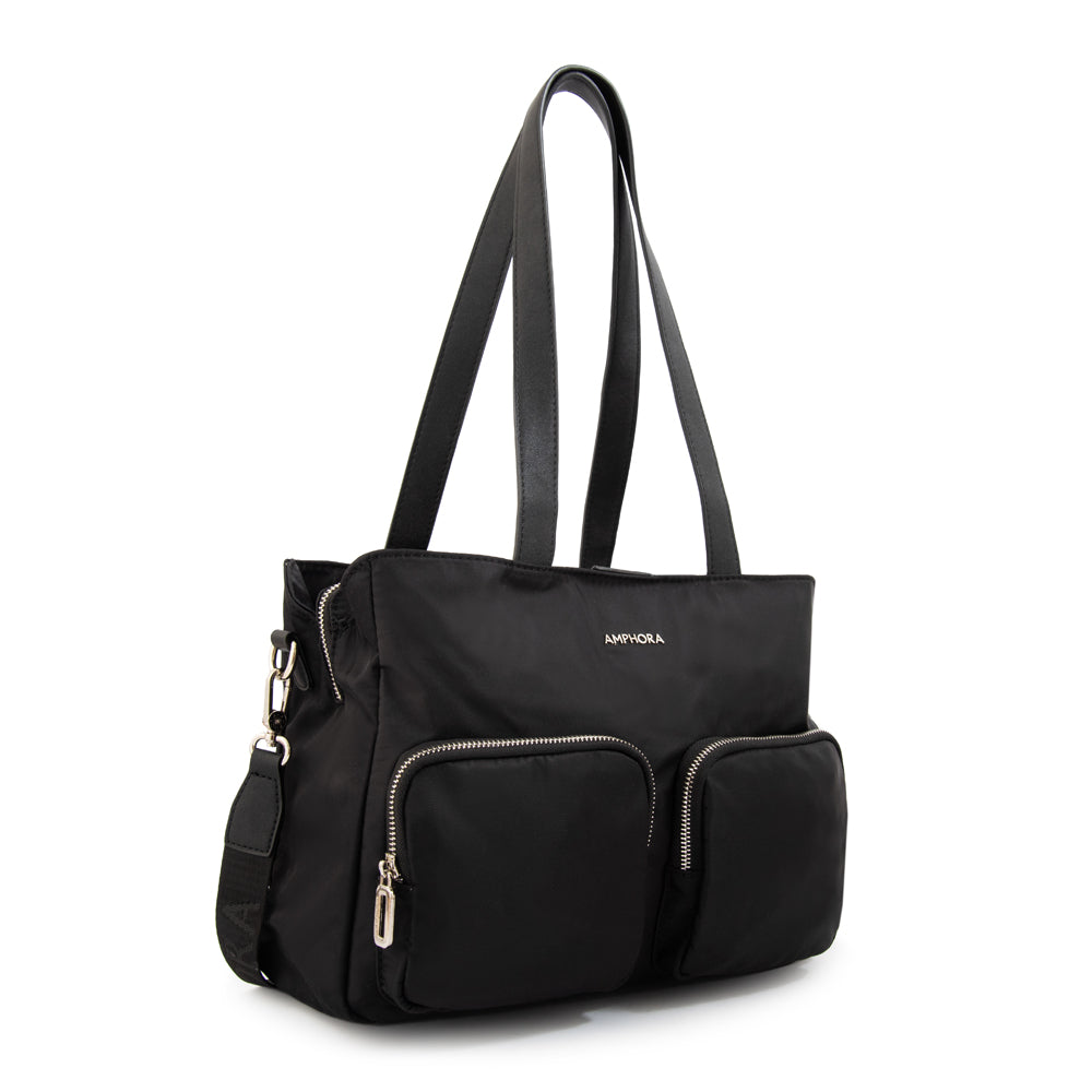 Cartera Dos Asas Teri Negro