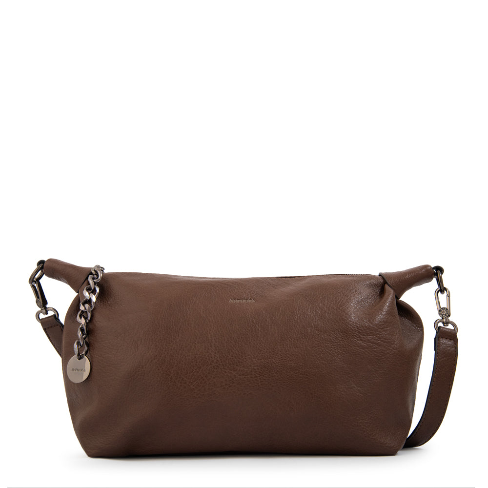Cartera Oval Tiare Café Oscuro
