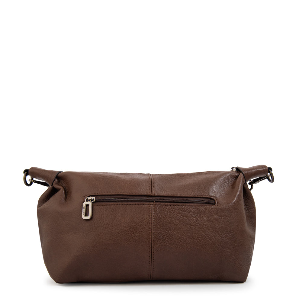 Cartera Oval Tiare Café Oscuro