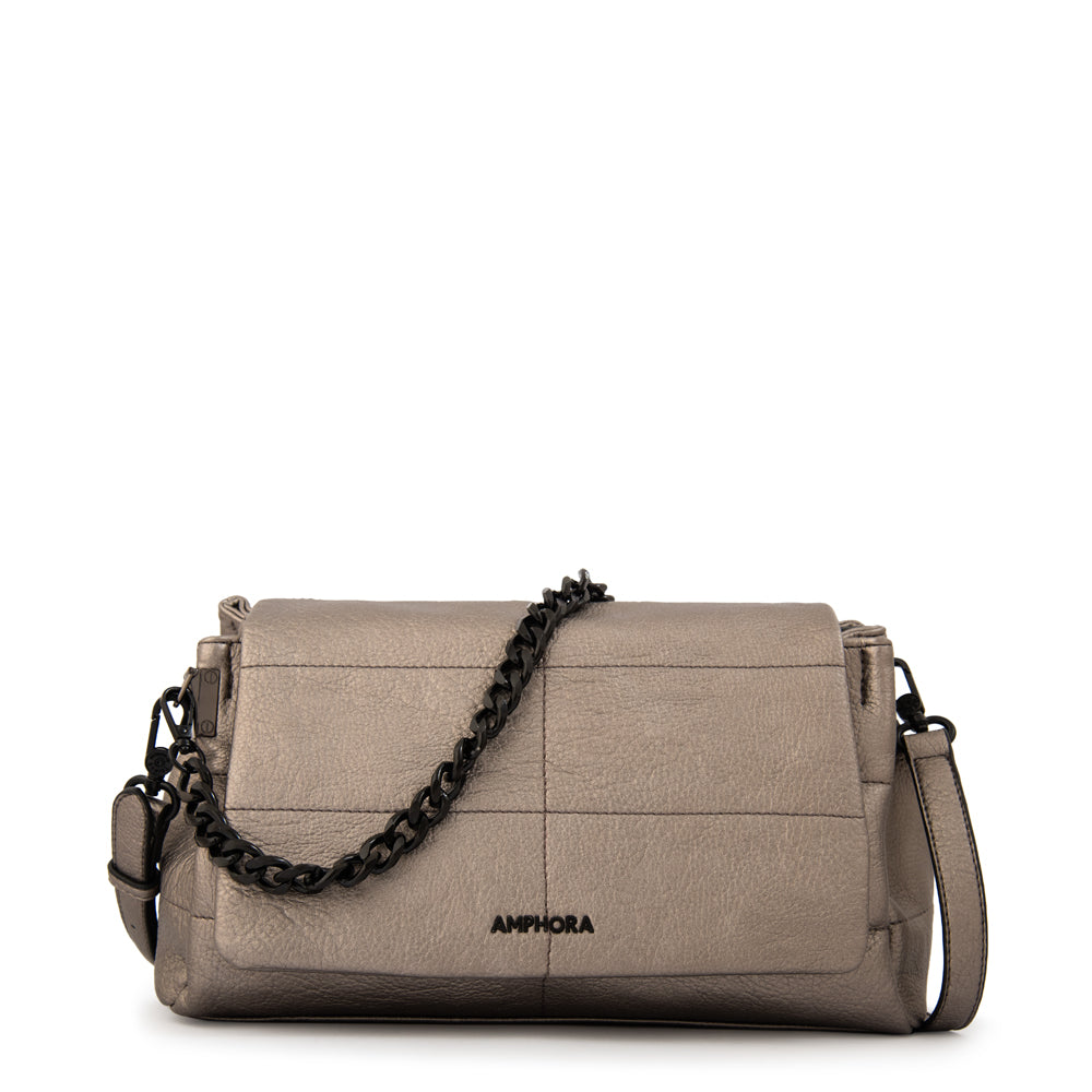 Crossbody Tatiana Plateado Oscuro