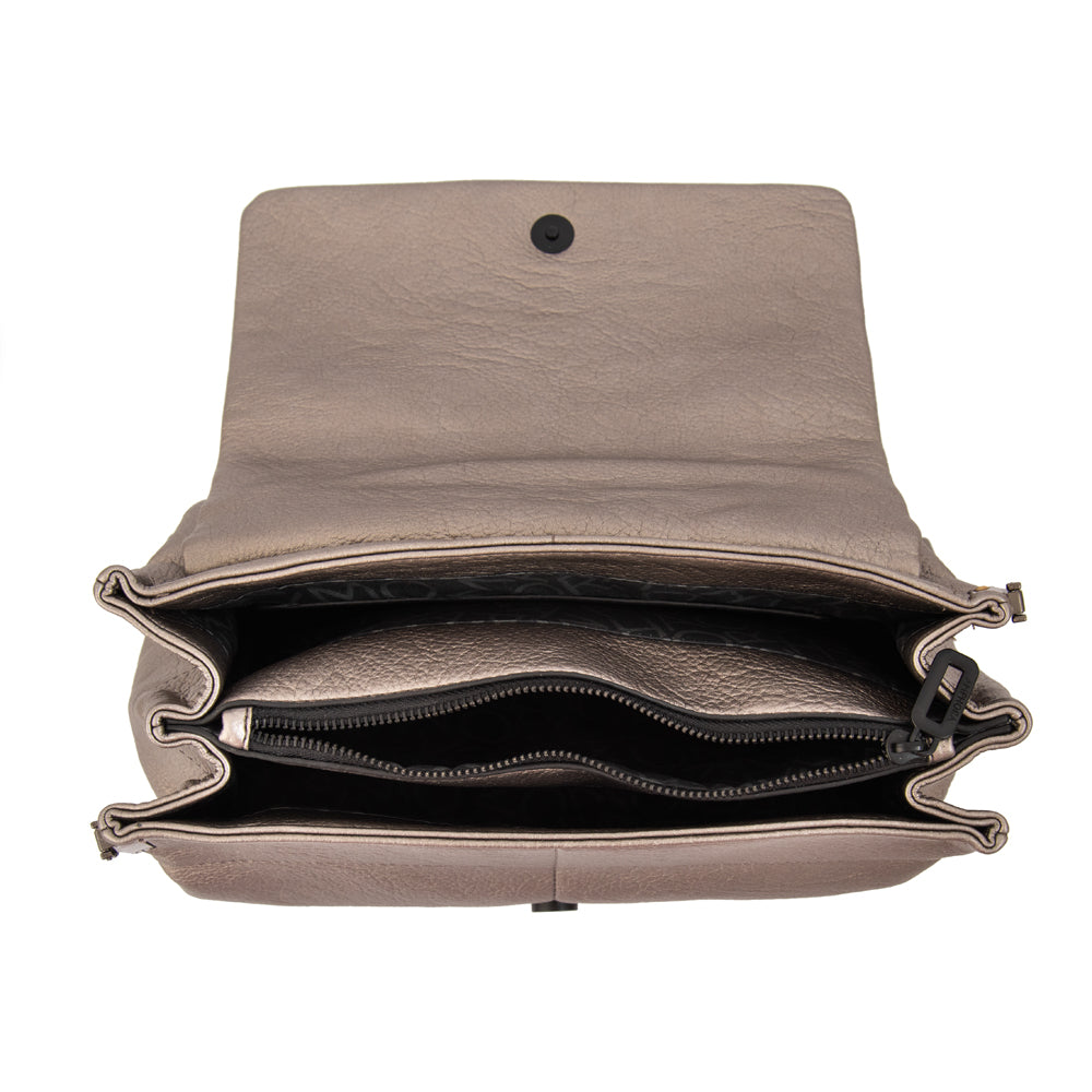 Crossbody Tatiana Plateado Oscuro
