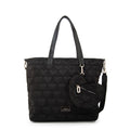 Cartera Dos Asas Juliet Nylon Negro