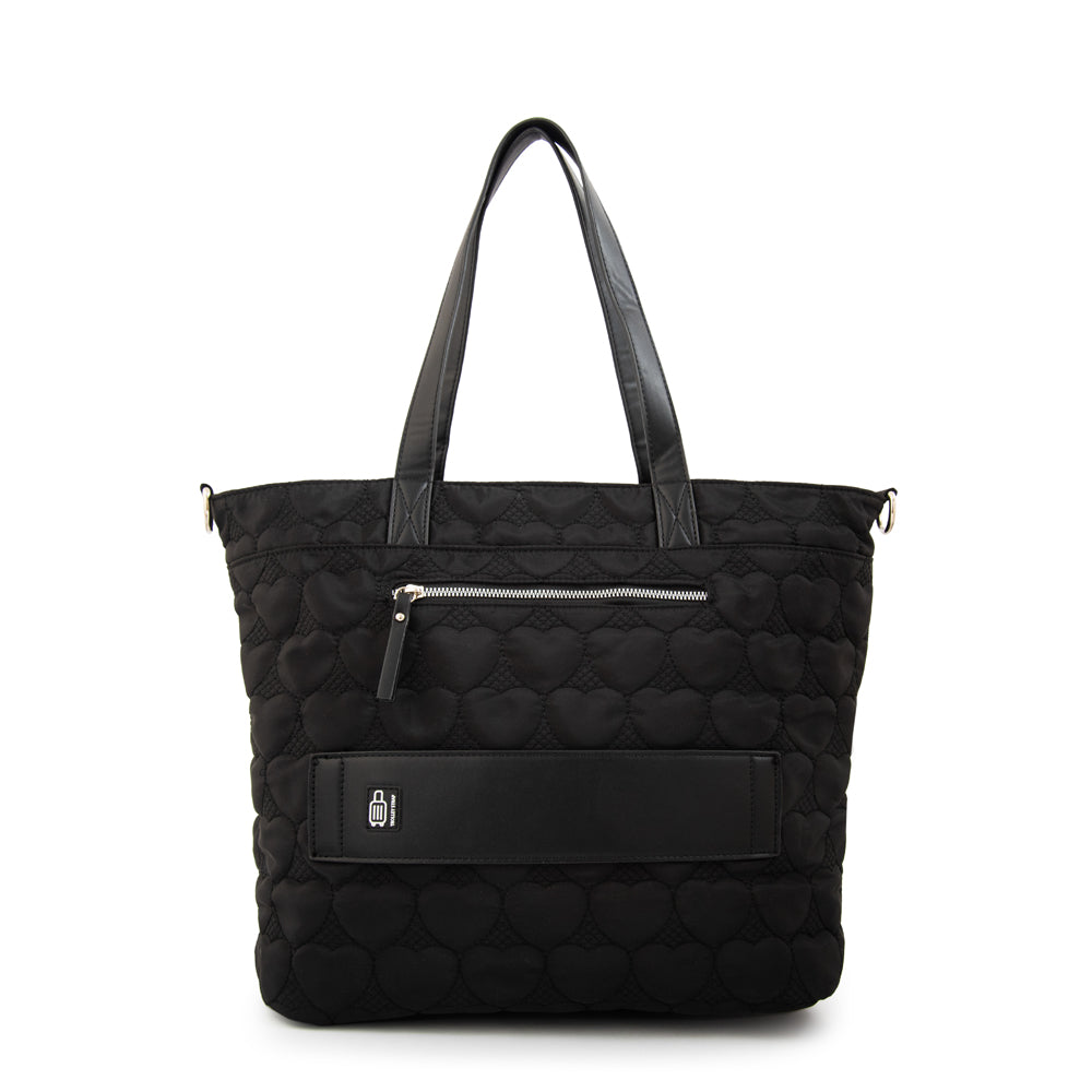 Cartera Dos Asas Juliet Nylon Negro