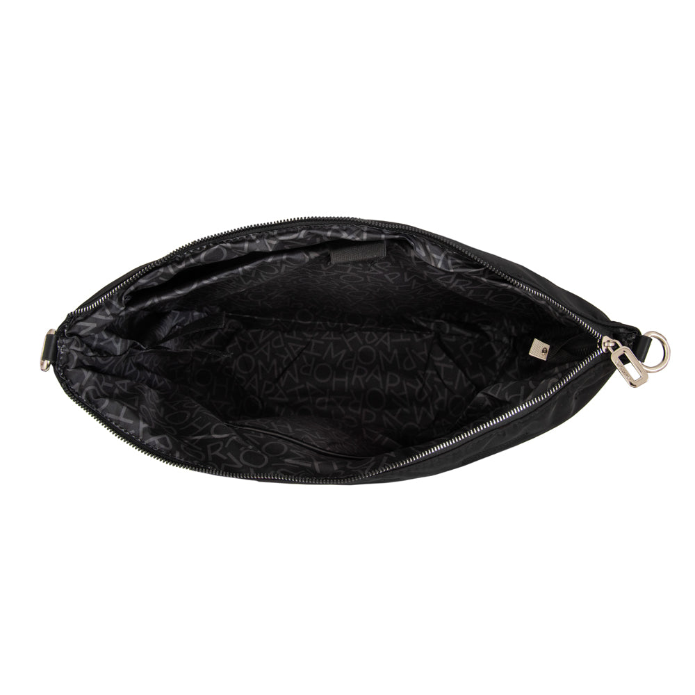 Cartera Dos Asas Porta Laptop Hana Nylon Negro